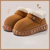 Thick-soled Cotton Shoes, Indoor Home Plush Warm Slippers for Women