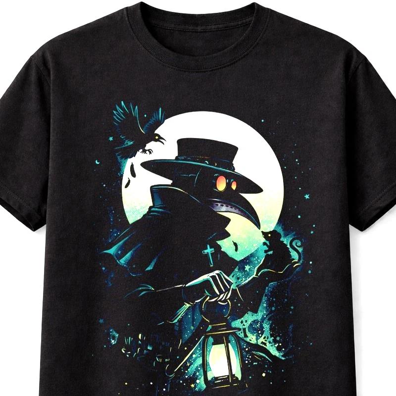 Plague Doctor Gothic Horror Medieval Occult Dark Art Unisex TShirt S5XL S