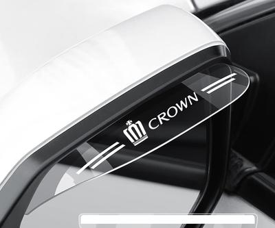 Crown Seite Spiegel Regendicht Schnee-Aufkleber Visier Schild Einfache Installation Transparent Langlebig (Krone) [Produkt]