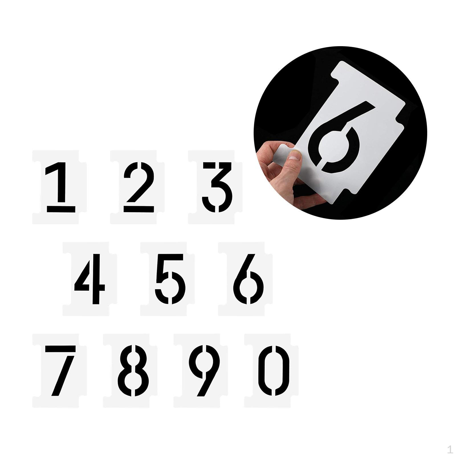 

Набор трафаретов для рисования. Копирование художественных проектов. Шаблон декоративного наслоения. 10 Numbers