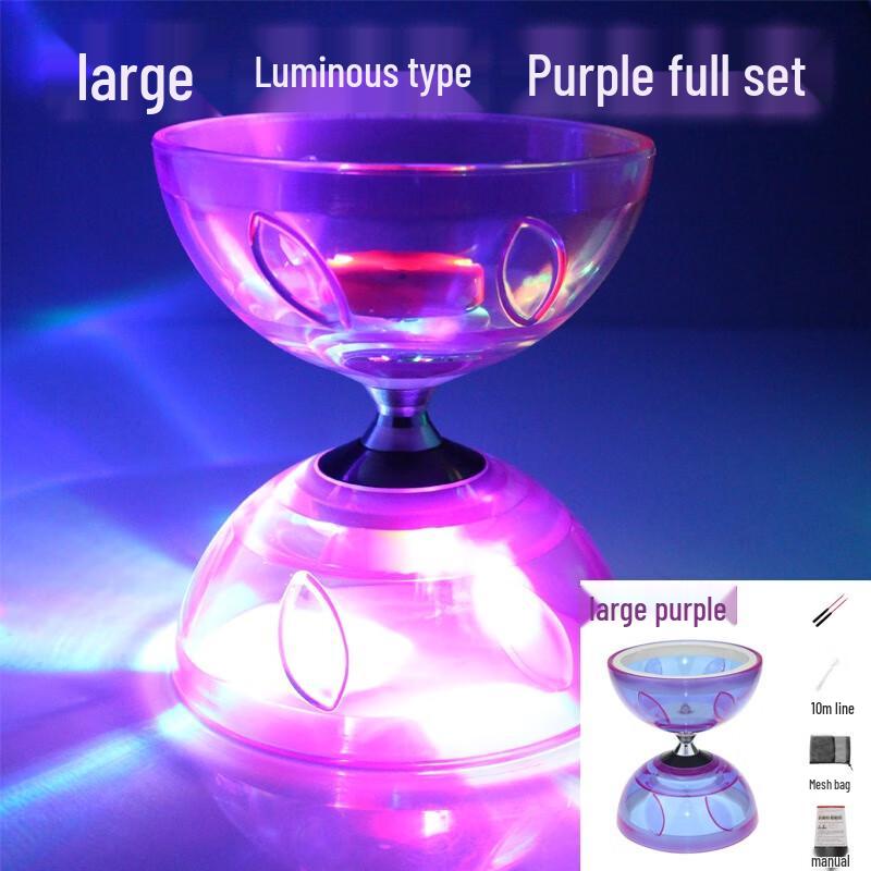 Luminous 5-Bearing Soft Rubber Diabolo