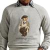Polo Ralph Lauren Polo Bear Fleece Ribbed Embroidered Crewneck Sweatshirt Men sweatshirt 710980313-001
