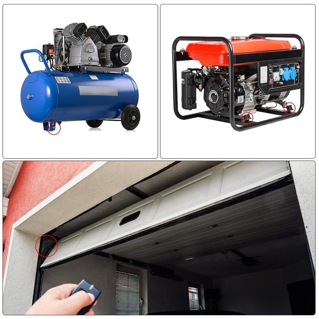 uxcell Shock Absorber Reverse Osmosis Pump Air Generator Carbon Bin M6 Male Female Rubber