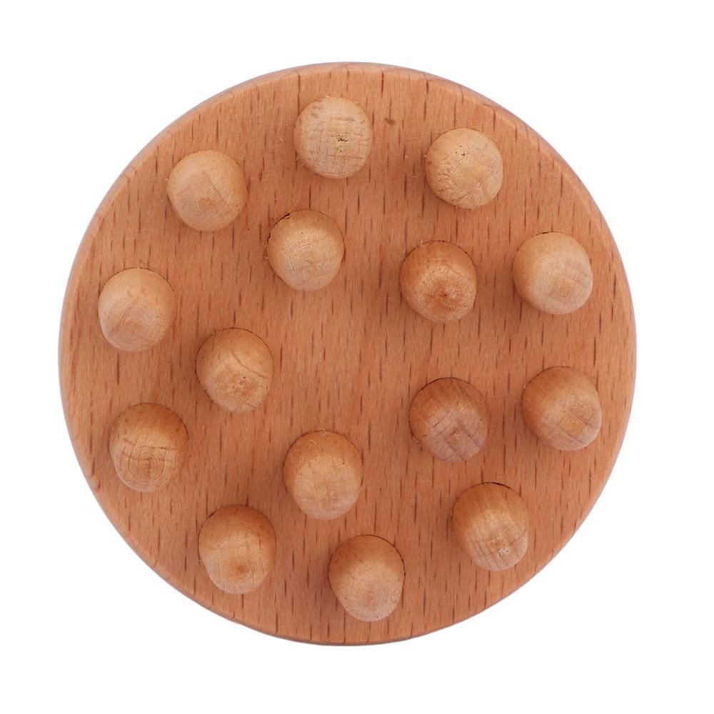Pilzform Manuelles Massagegerät Ergonomischer Griff Holzmassagegerät Kopfhautmassagegerät Ganzkörperanwendung