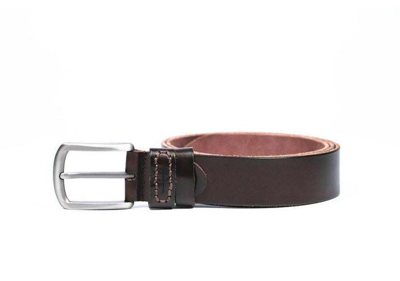 Men's Retro Genuine Leather Belt with Alloy Pin Buckle - Stylish and Versatile Cowhide Belt for Fashionable Looks