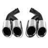 Porsche Cayenne GTS Black Quad Tailpipe Trim (11-24 Years)