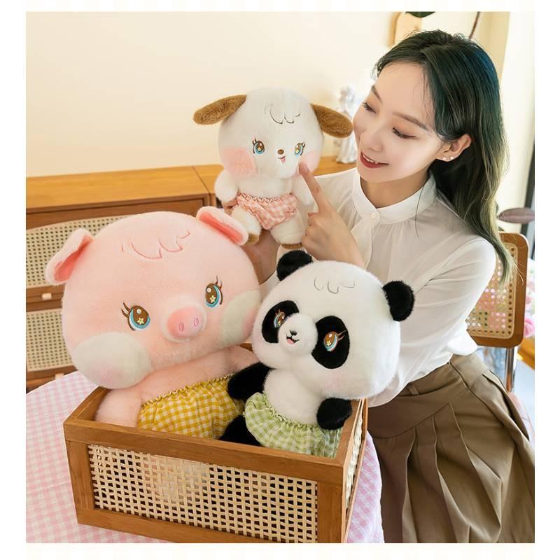 Adorable Soft Panda Pig Dog Plush Toy For Home Decor Cozy Collection 75cm
