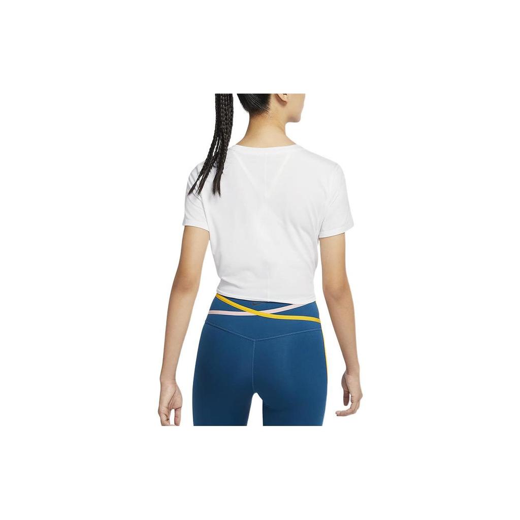 Nike Logo Print American Vintage Pattern Pullover Short Sleeve T-Shirt Women Tops White DD4922-100