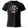The US Logo Printed Unisexs Tshirt Fashion Cotton Tops Tees for Unisex Unisex Summer Casual Wear