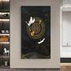 Chinese Style Plum Blossom Painting Decoration Poster Red Crowned Crane Giraffe Light Luxury Poster For Corridor Home Decor