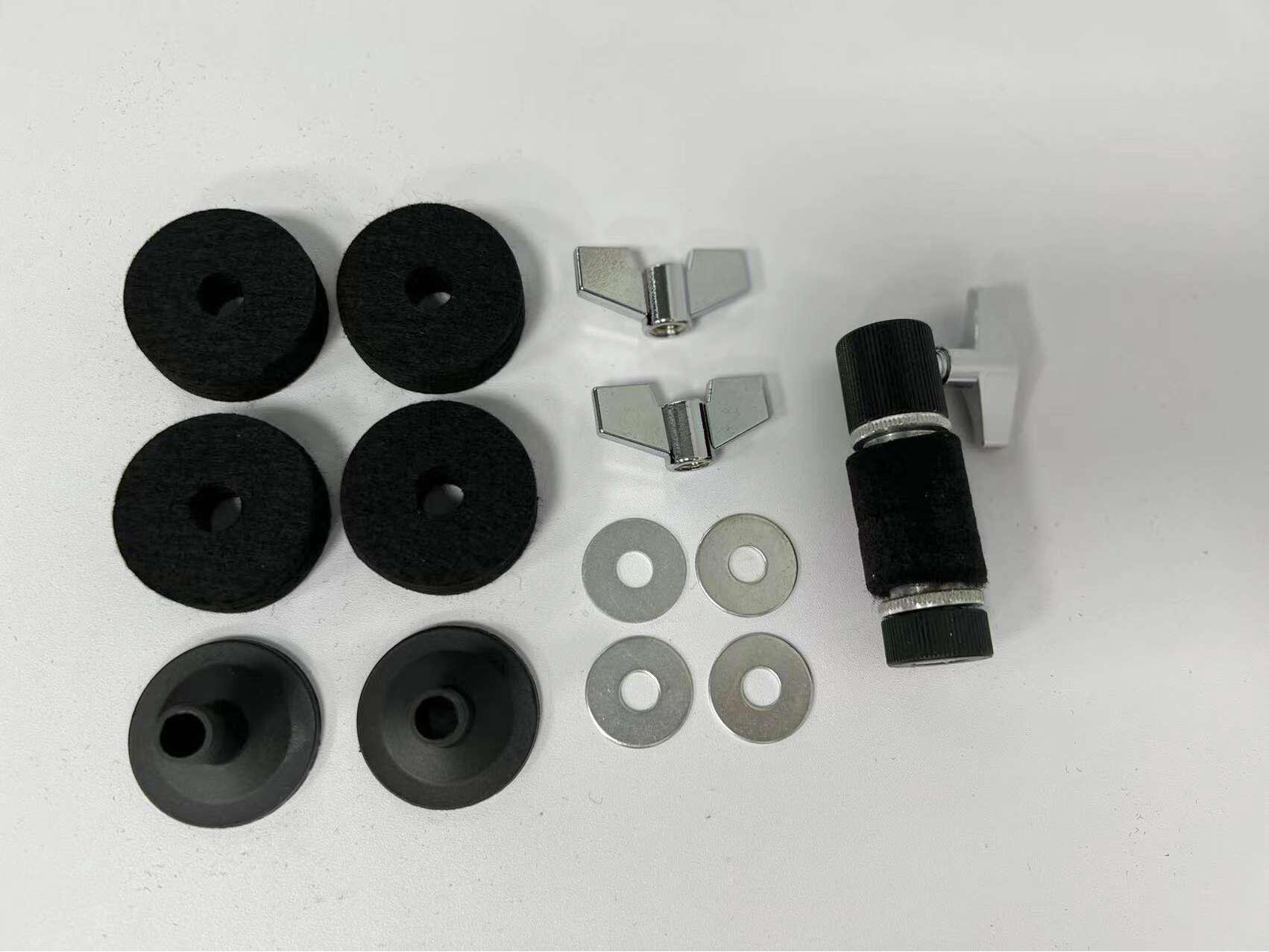 12-Piece 4CM Felt Pad Set for Drum Kit: Anti-Slip Hi-Hat Clutch Pads