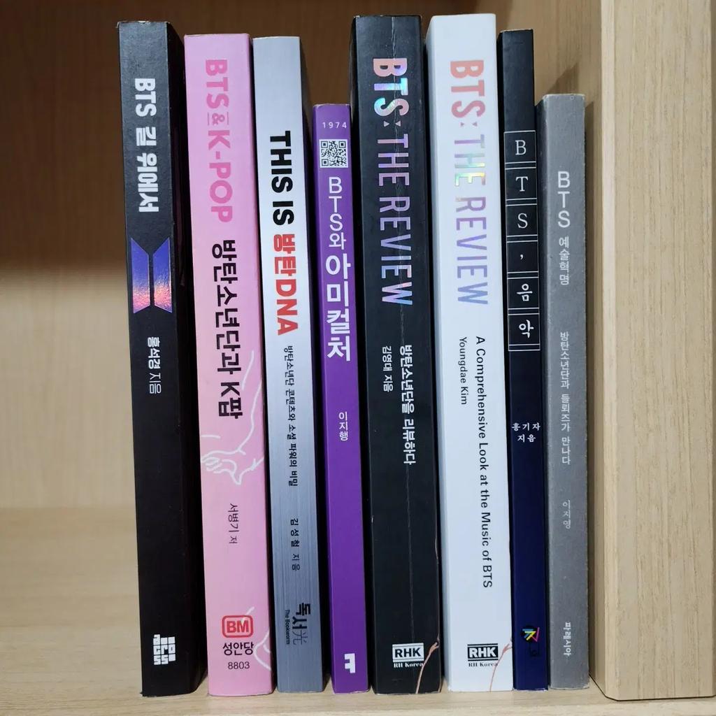 A collection of BTS-related books Used