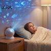 Rotating Night Light Ocean Theme Projector for Kids Room, Projection Light, Adjustable Angle LED Atmosphere & Brightness, Dynamic Boys Girls