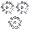 Premium Clear Plastic Snowflakes Designed For Christmas Tree Hanging Decor