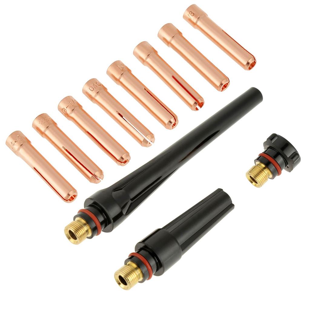 49pcsset Gas Lens Alumina Nozzles Cups Collets Accessory Kit for Welding Torch