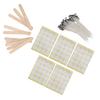 DIY 100Pcs Candle Making Kit 15cm Candle Wicks100Pcs Double Sided Wicks Stickers10Pcs Wood Wicks