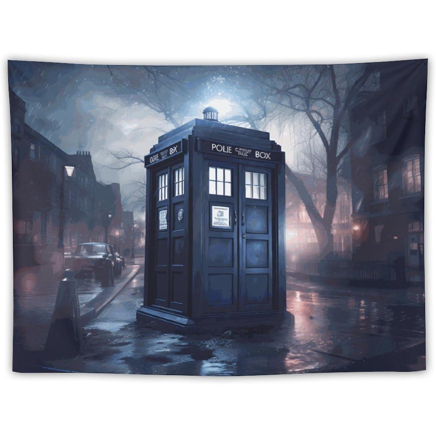 Doctor Who tapestry of police mice from the box 75x100