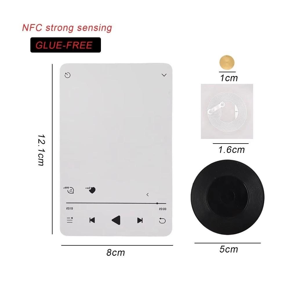Vinyl Record NFC Fridge Magnet NFC Chip Built Rotate Base Vinyl Record Decor Magnet Back Rotate Magnet Ornament