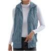 2024 Autumn/Winter New Thickened Jacquard Double-Sided Velvet Sleeveless Vest for Women