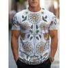 Herren Mode 3D Gedrucktes Herren T-Shirt Rundhals Kurzarm Trendige Streetwear