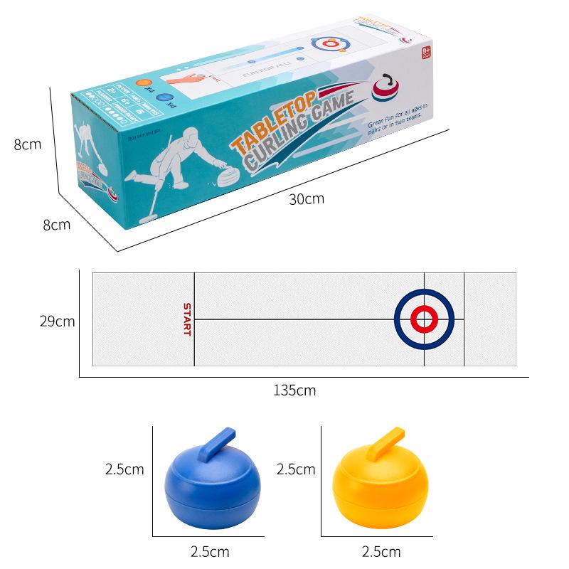 Gioco da Tavolo Curling: Battaglia Indoor per Due Giocatori per Divertimento e Apprendimento Genitore-Figlio