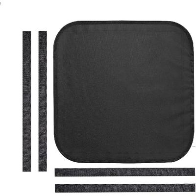 RV Roof Vent Skylight Ulator Cover, RV Vent Shade Sun Blackout Fabric For Camper -Multi-Layer Protective Thickened Version(16.5 X 16.5 Inch)- Black