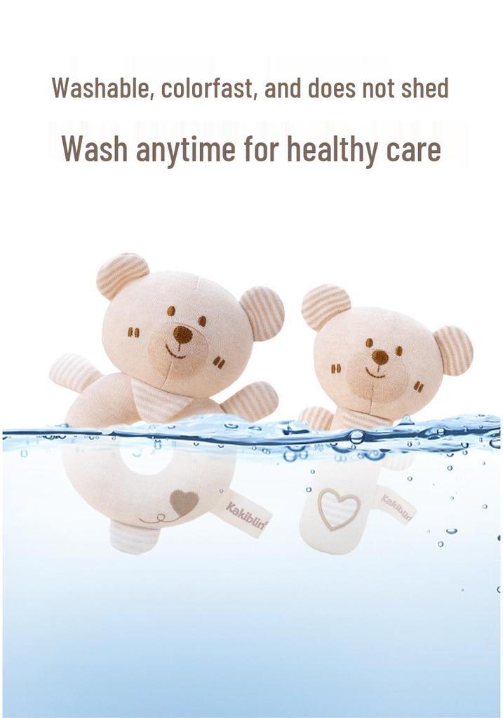 Organic Cotton Baby Rattle & Teether Set
