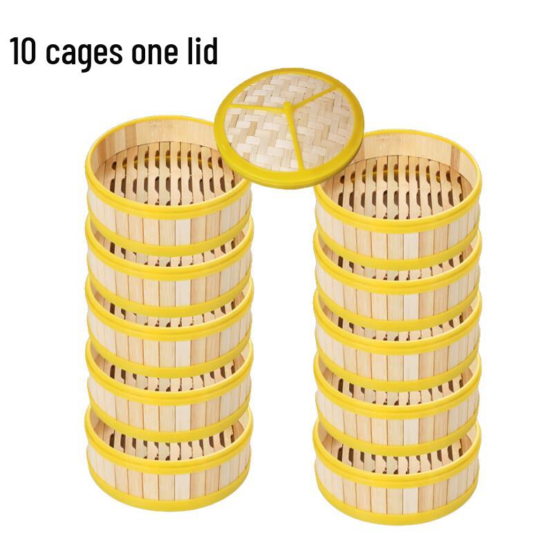 Wuhe 22cm Deep Bamboo Steamer Set