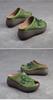 Shanghai Jiezhou 2024 Ethnische Keilabsatz Peep-Toe Atmungsaktive Damen-Slipper