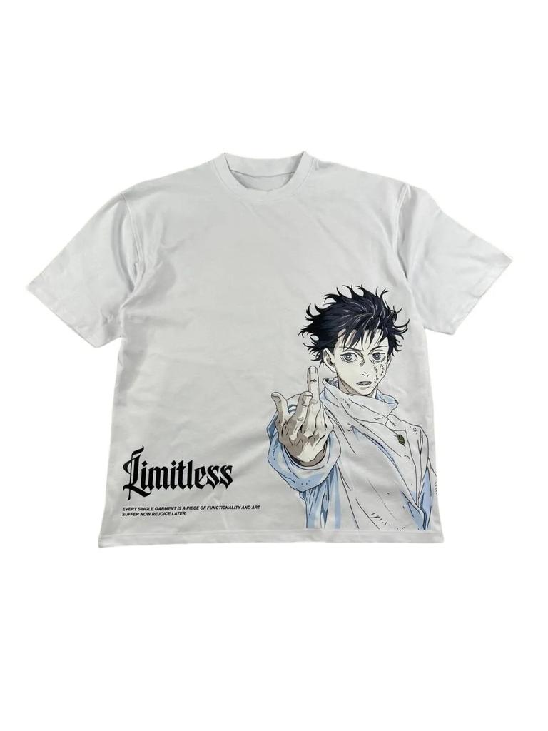 Japanischer Anime Joint Jujutsu Kaisen Spell Return Battle Kurzarm-T-Shirt Herren und Damen Schwerer Direkteinspritzdruck