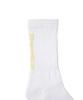 Matile Basic Logo Socks / White,Light Yellow