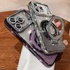 Glitter Diamond Magnetic Bracket Phone Cases For For Iphone 17 16 1 14 13 Pro Max 17Pro For  Wireless Charging Cover