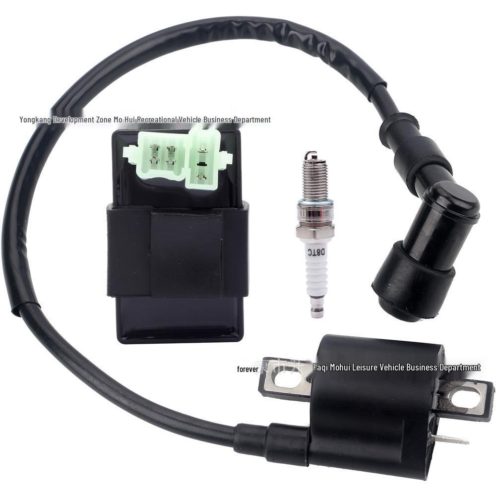 Off-Road ATV & Buggy Accessories: High-Voltage Igniter Coil & Spark Plug for CG125-250cc.