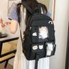 Solid Color Students School Bag Durable Large Capacity Daypack Nylon Ita Backpack  School