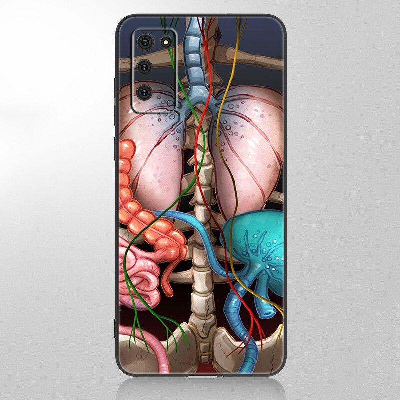 Medical Human Organs Brain Meridian Kidney High Case For Samsung Galaxy A12 A02S A22 A32 A52 A72 A71 A51 A41 A31 A21 A11 A50 A70