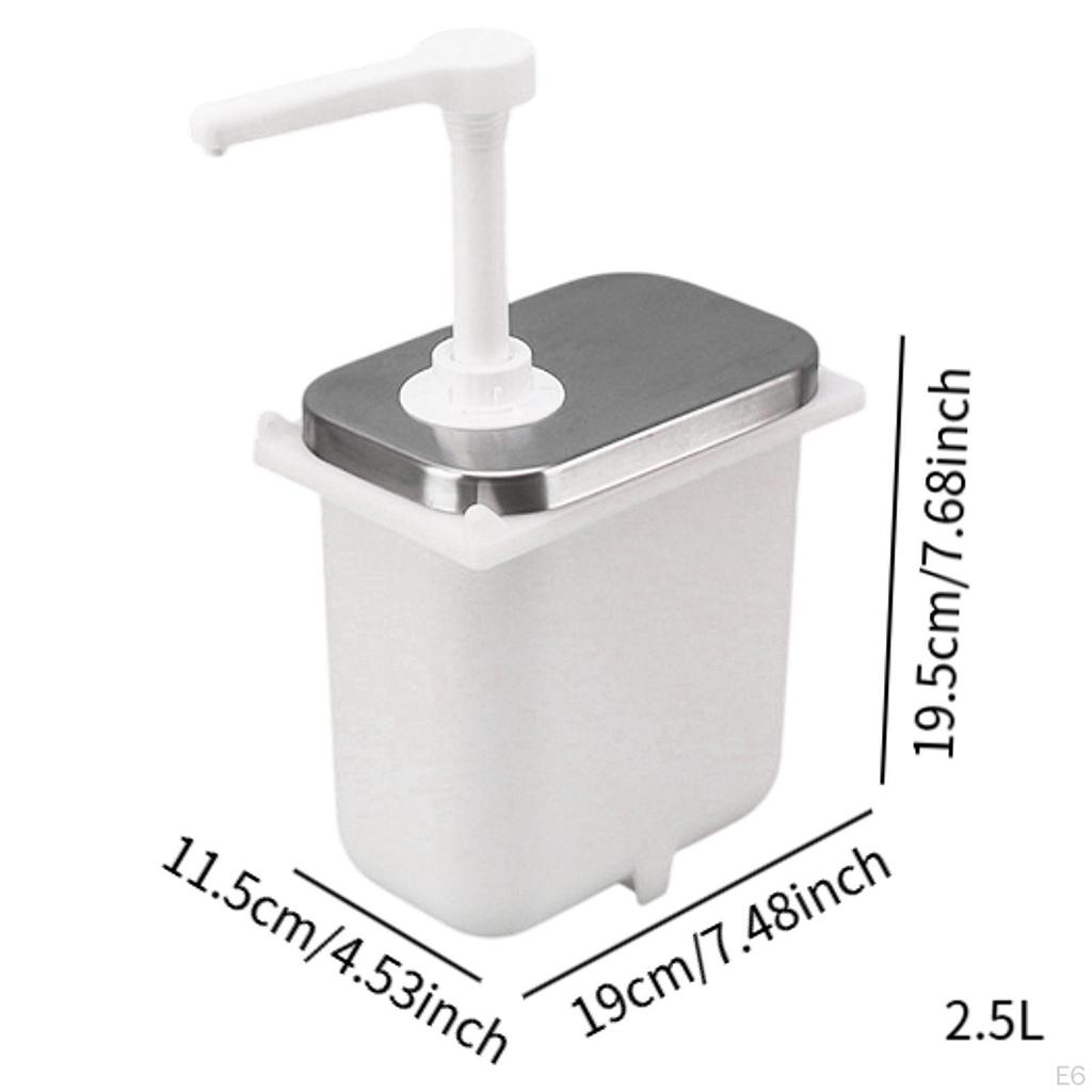 Condiment Pump Bottle for Sauces, Dressings, And Syrups Home Restaurant