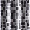 Shower Curtains 120Cm Gray Plaid Polyester Fabric With Hooks Waterproof Modern Style Geometric Bathroom Curtain 71 Inches Rustic