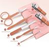Set Manicure 7 Pezzi/Set Set Tagliaunghie Pratico Set per la Cura delle Unghie Strumenti Tagliaunghie in Acciaio Inossidabile per Viaggio Casa
