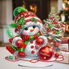 Christmas Snowman Diamond Painting Desktop Ornaments Kit Cute 5D DIY Diamond Art Tabletop Decorations Bedroom Table Decor