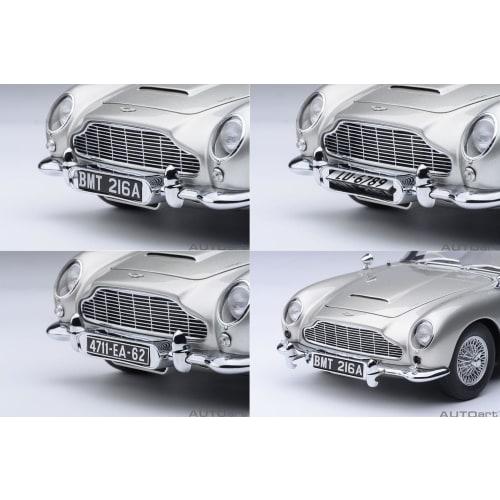 AUTOart 1/18 Scale Aston Martin DB5 "007/Goldfinger" Bond Car, Finished Model, 70296