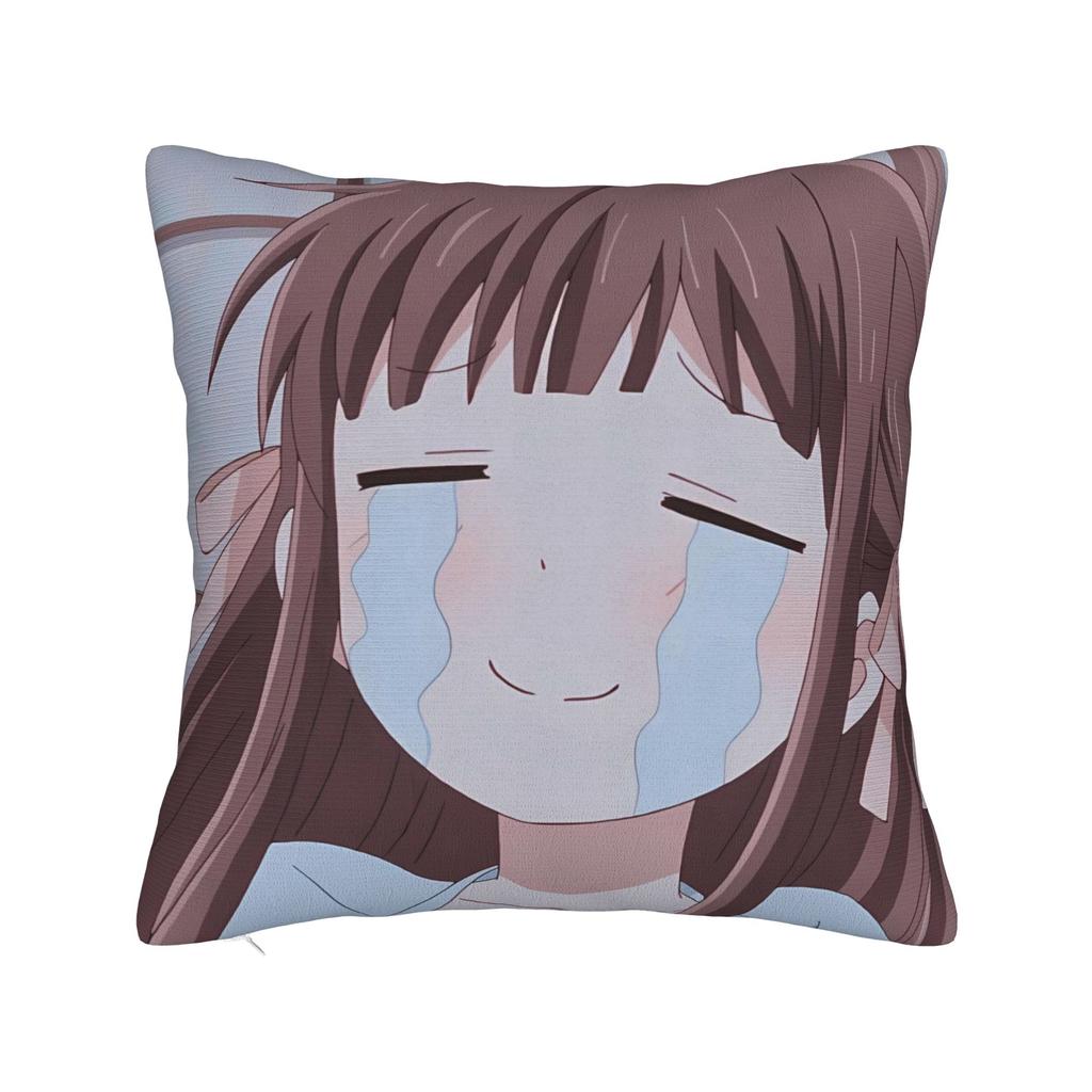 Pillow Case F-Fruits B-Baskets Tohru Honda Soft  Pillow Cover For Sofa Couch Bed Living Room Retro Trendy Pillowcases