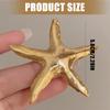 Corsage Pin Starfish Shape Brooch Unique Brooch Pin Clothing Brooch Alloy Texture for Friendship and Celebration