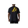 Nike Letter Pattern Printed Round Neck Short Sleeve T-Shirt City Edition 2023/24 Season Los Angeles Lakers Men T-Shirts Black FN2024-010