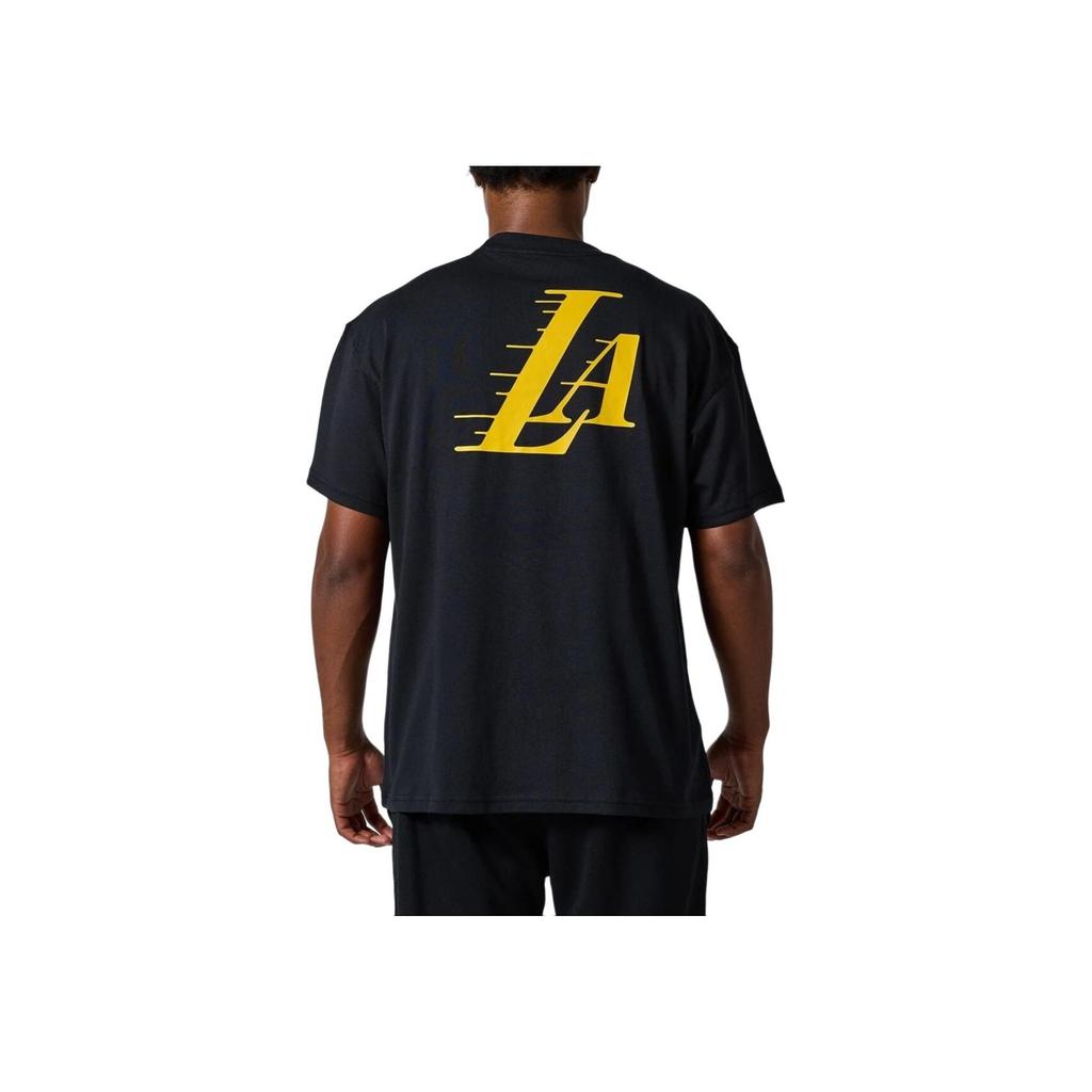 Nike Letter Pattern Printed Round Neck Short Sleeve T-Shirt City Edition 2023/24 Season Los Angeles Lakers Men T-Shirts Black FN2024-010