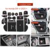 Anti-Slip Gate Slot Mat for Honda CR-V CRV 2023 + Non-Slip Door Groove Pad Cup Holder Interior Accessories