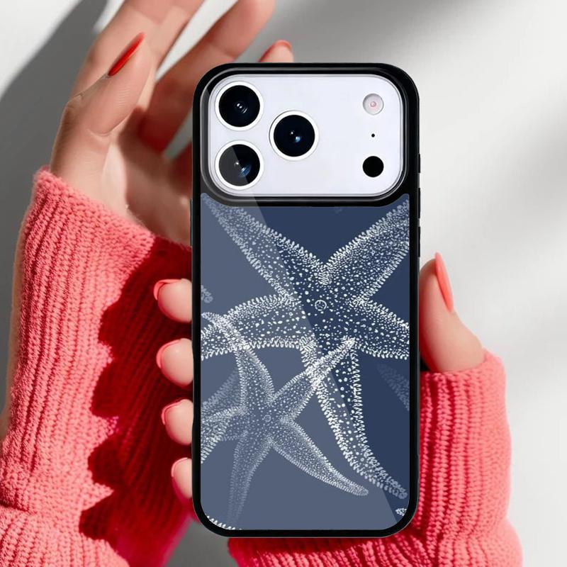 Beach Starfish Phone Case for iPhone 17 16 15 14 13 Pro Max Back Cover for 12 11 Pro Coque