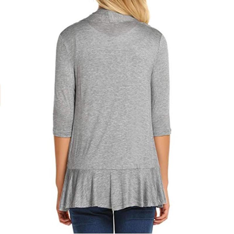 Spring & Autumn Women's Solid Color Cardigan - European & American Hot-Selling Fashion