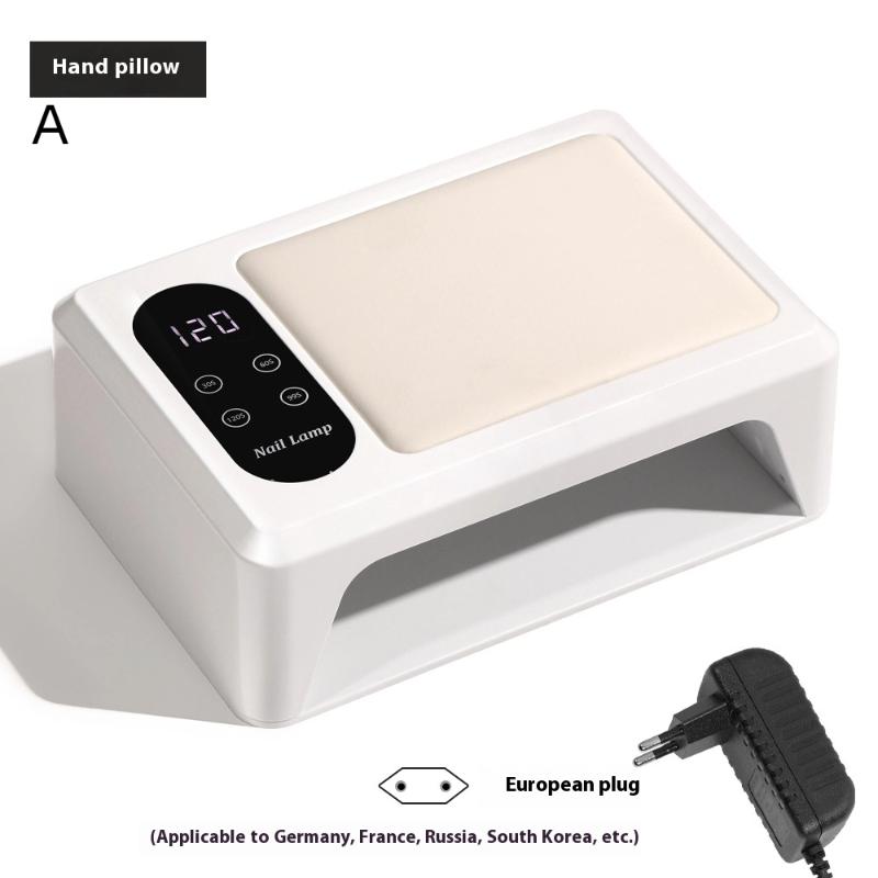 

Лампа-сушка для лака для ногтей откидная с подушкой для рук для нейл-арта, подушка для отдыха рук, 96 светодиодов, УФ/светодиодная лампа для сушки ногтей, гелевая лампа