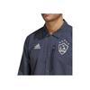 adidas LA Galaxy Tiro Anthem Jacke Buchstabenlogo Bestickt Langarmjacke Herrenjacke Dunkelmarine HB8478