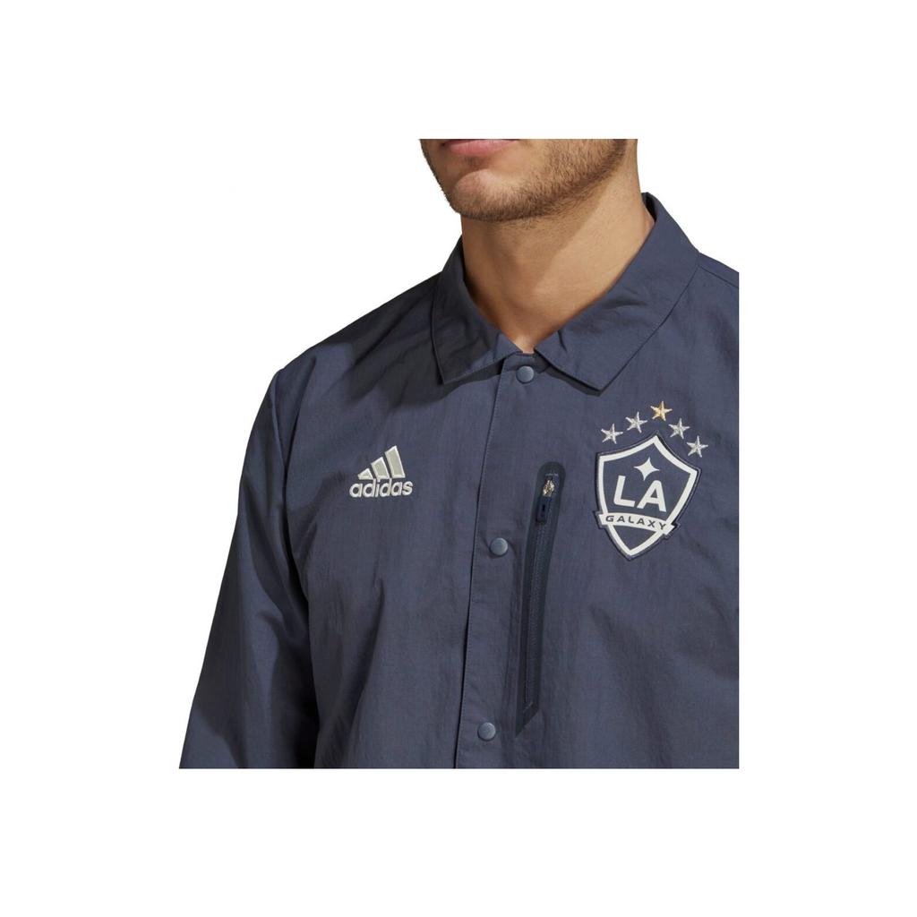 adidas LA Galaxy Tiro Anthem Jacke Buchstabenlogo Bestickt Langarmjacke Herrenjacke Dunkelmarine HB8478